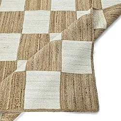 Tapete de juta - Khulna (natureza/branco)