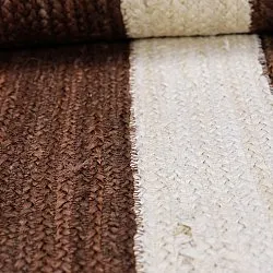 Tapete de juta - Senaki (marrom/branco)