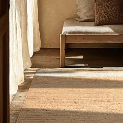 Tapete de juta - Senaki (natureza/branco)