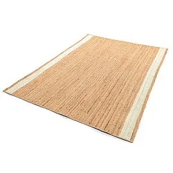 Tapete de juta - Senaki (natureza/branco)