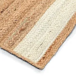 Tapete de juta - Senaki (natureza/branco)