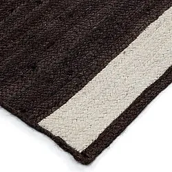 Tapete de juta - Senaki (taupe escuro/branco)