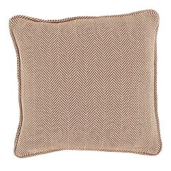 Capa de Almofada - Denisa Fishbone (marrom/branco)