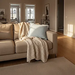 Capa de Almofada - Dorena (azul claro)