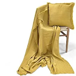 Capa de Almofada - Dorena (amarelo mostarda)