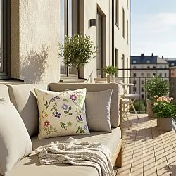 Capa de Almofada - Esbo Embroidered Cushion Cover (multi)