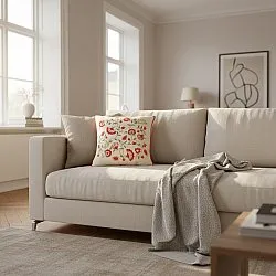 Capa de Almofada - Kalmar Embroidered Cushion Cover (multi)