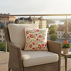 Capa de Almofada - Kalmar Embroidered Cushion Cover (multi)