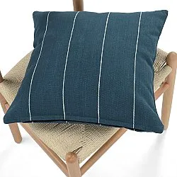 Capa de Almofada - Martina Stripe (azul/branco)