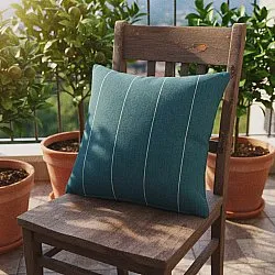 Capa de Almofada - Martina Stripe (azul/branco)