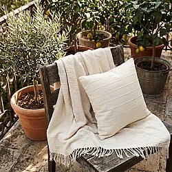 Cobertores - Nalani cotton throw (creme)