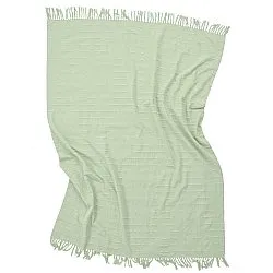 Cobertores - Nalani cotton throw (verde claro)