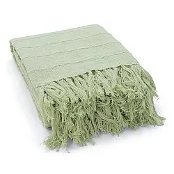 Cobertores - Nalani cotton throw (verde claro)