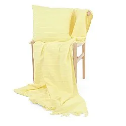 Cobertores - Nalani cotton throw (amarelo claro)