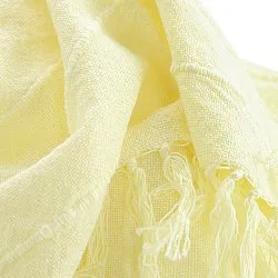 Cobertores - Nalani cotton throw (amarelo claro)