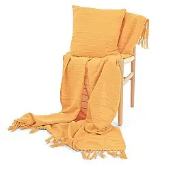 Cobertores - Nalani cotton throw (laranja)