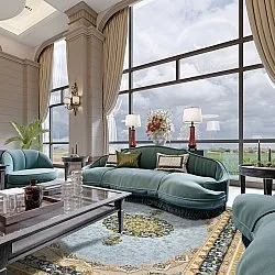 Tapete Wilton - Lukla (azul)