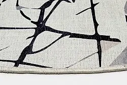 Tapete redondo - Lawrance (cinza/branco)