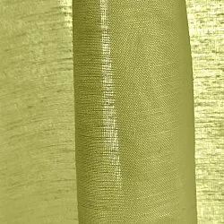 Cortinas Pack de 2 - Cortina mistura de linho Lumira (verde)