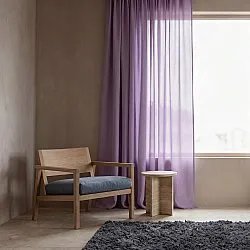 Cortinas Pack de 2 - Cortina mistura de linho Lumira (roxo)