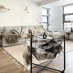 Tapete de lã - Malana (bege)