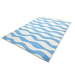 Tapete Wilton - Marsala (azul/branco)