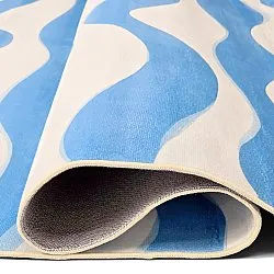 Tapete Wilton - Marsala (azul/branco)