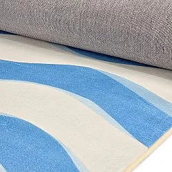 Tapete Wilton - Marsala (azul/branco)