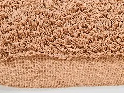 Tapete redondo - Alexa Natural Cotton Shaggy (terracota)