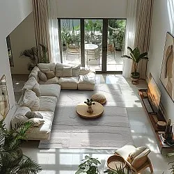 Tapetes felpudos - Alexa Natural Cotton Shaggy (offwhite)