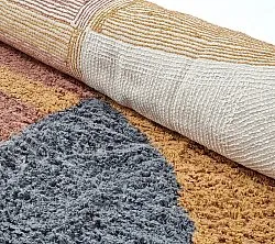 Tapete redondo - Alpe Natural Cotton Shaggy (multi)