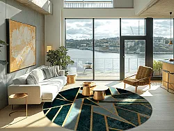 Tapete redondo- Amasra (verde)