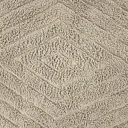 Tapete redondo - Amberley Natural Cotton Shaggy (bež)