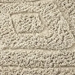 Tapete redondo - Amberley Natural Cotton Shaggy (bež)