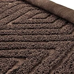 Tapete redondo - Amberley Natural Cotton Shaggy (rjava)