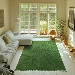 Tapetes felpudos - Amberley Natural Cotton Shaggy (zelena)