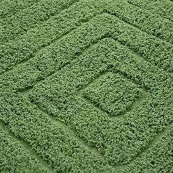 Tapete redondo - Amberley Natural Cotton Shaggy (zelena)