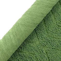 Tapete redondo - Amberley Natural Cotton Shaggy (zelena)