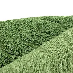 Tapete redondo - Amberley Natural Cotton Shaggy (zelena)