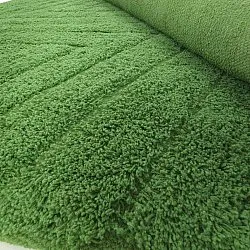 Tapete redondo - Amberley Natural Cotton Shaggy (zelena)