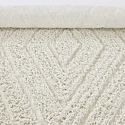 Tapete redondo - Amberley Natural Cotton Shaggy (umazano bela)