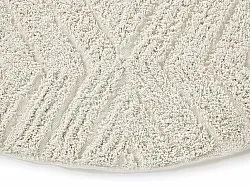 Tapete redondo - Amberley Natural Cotton Shaggy (umazano bela)