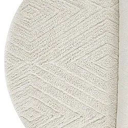 Tapete redondo - Amberley Natural Cotton Shaggy (umazano bela)