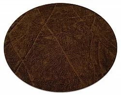 Tapete redondo - Andrea Natural Cotton Shaggy (marrom)