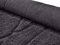 Tapete redondo - Andrea Natural Cotton Shaggy (preto)