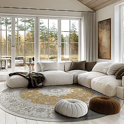 Tapete redondo - Arabella (ocre)