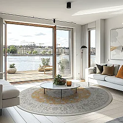 Tapete redondo - Arabella (ocre)