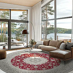 Tapete redondo - Arabella (vermelho)