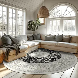 Tapete redondo - Arabella (preto)