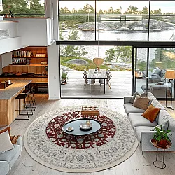 Tapete redondo - Arabella (bordô)